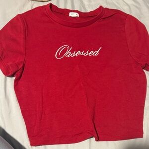 Obsessed Red women  T-Shirt
